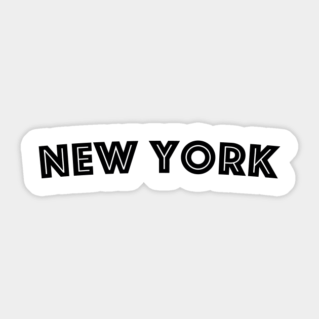 New York word Sticker by downundershooter